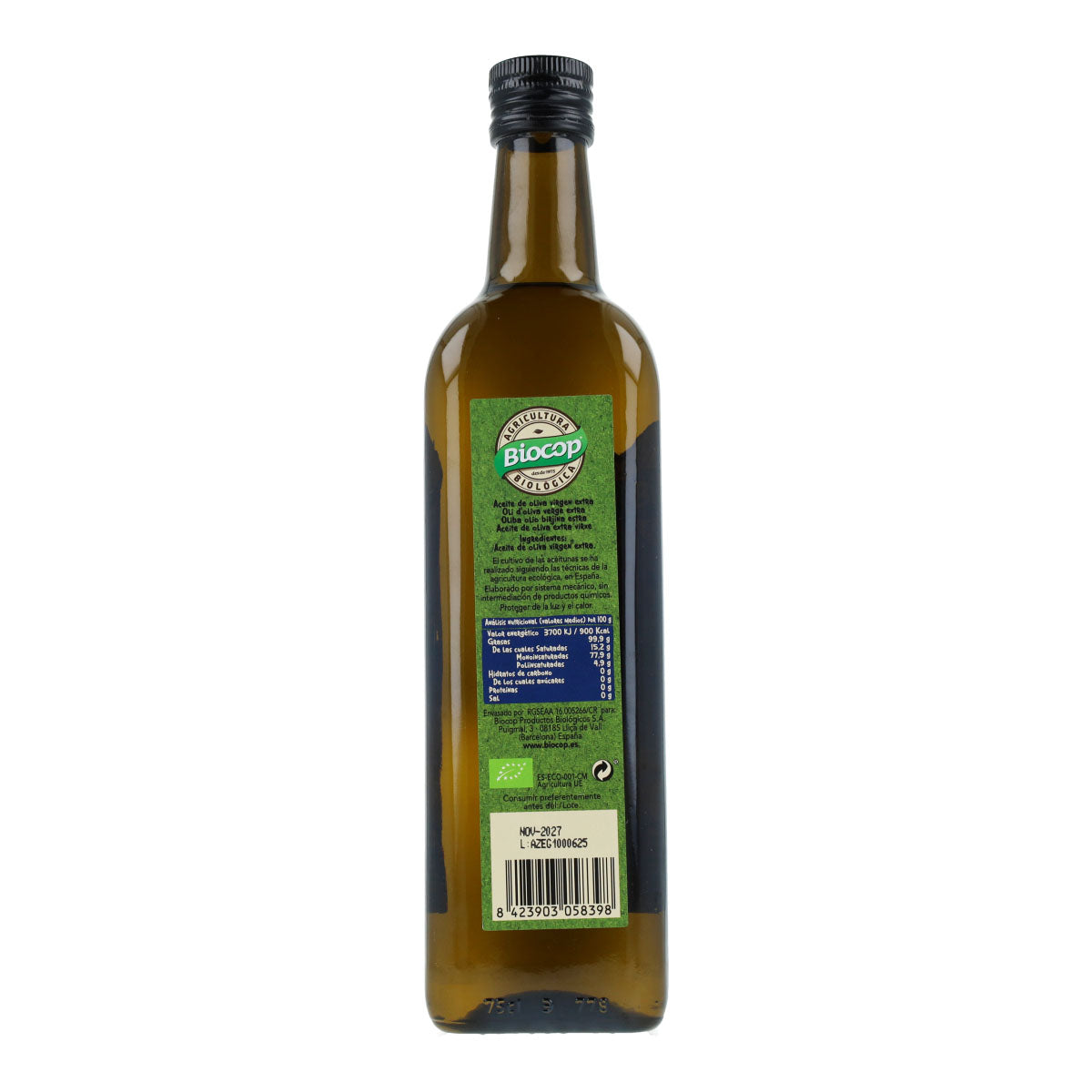 Biocop Organic Picual Extra Virgin Olive Oil 750 ml