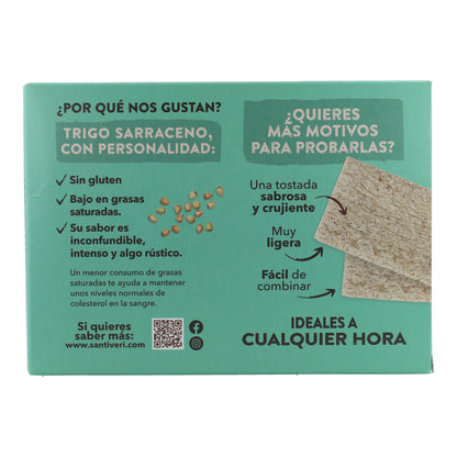 Light and Crispy Organic Buckwheat Toast Santiveri 100 g