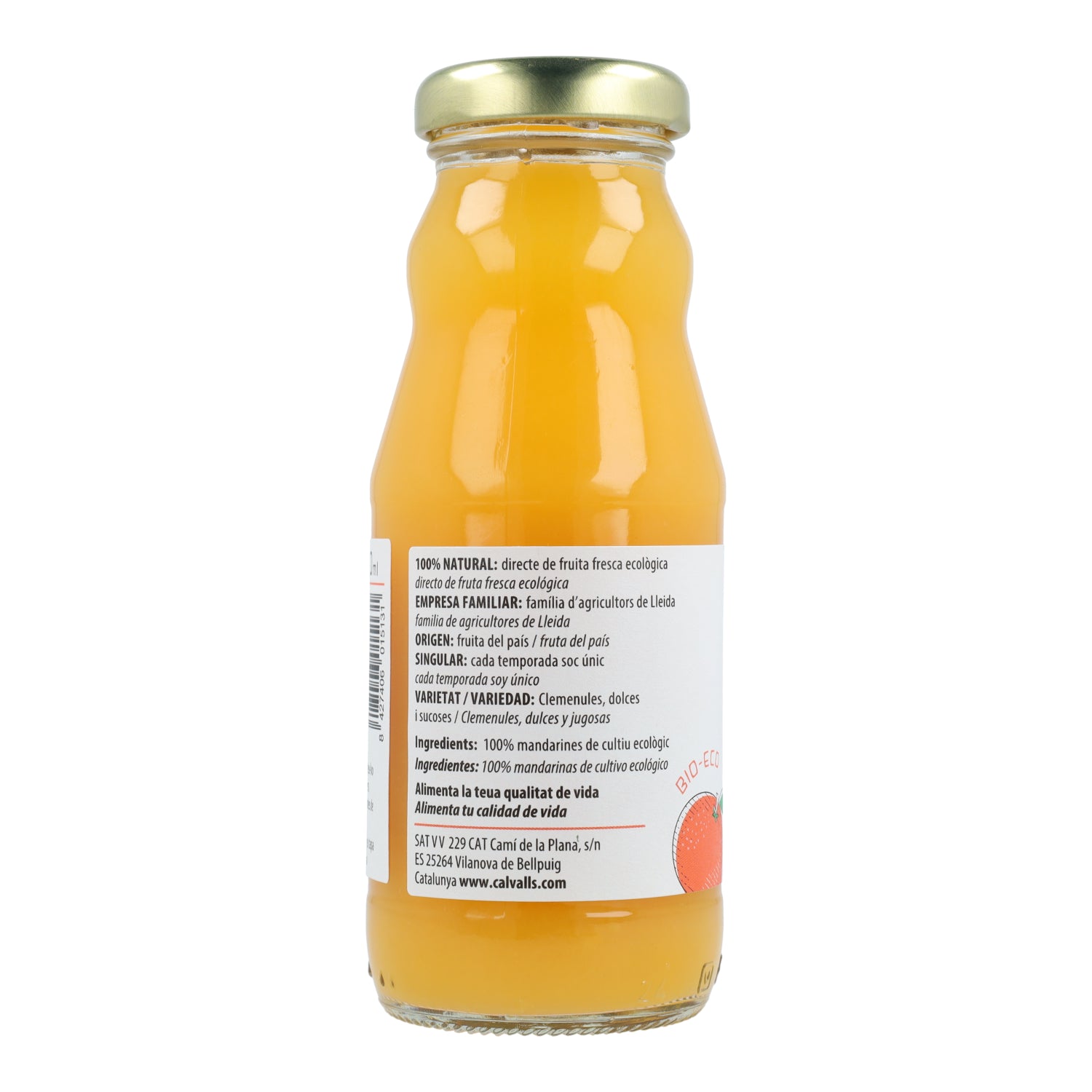 Cal Valls Organic Mandarin Juice 200 ml