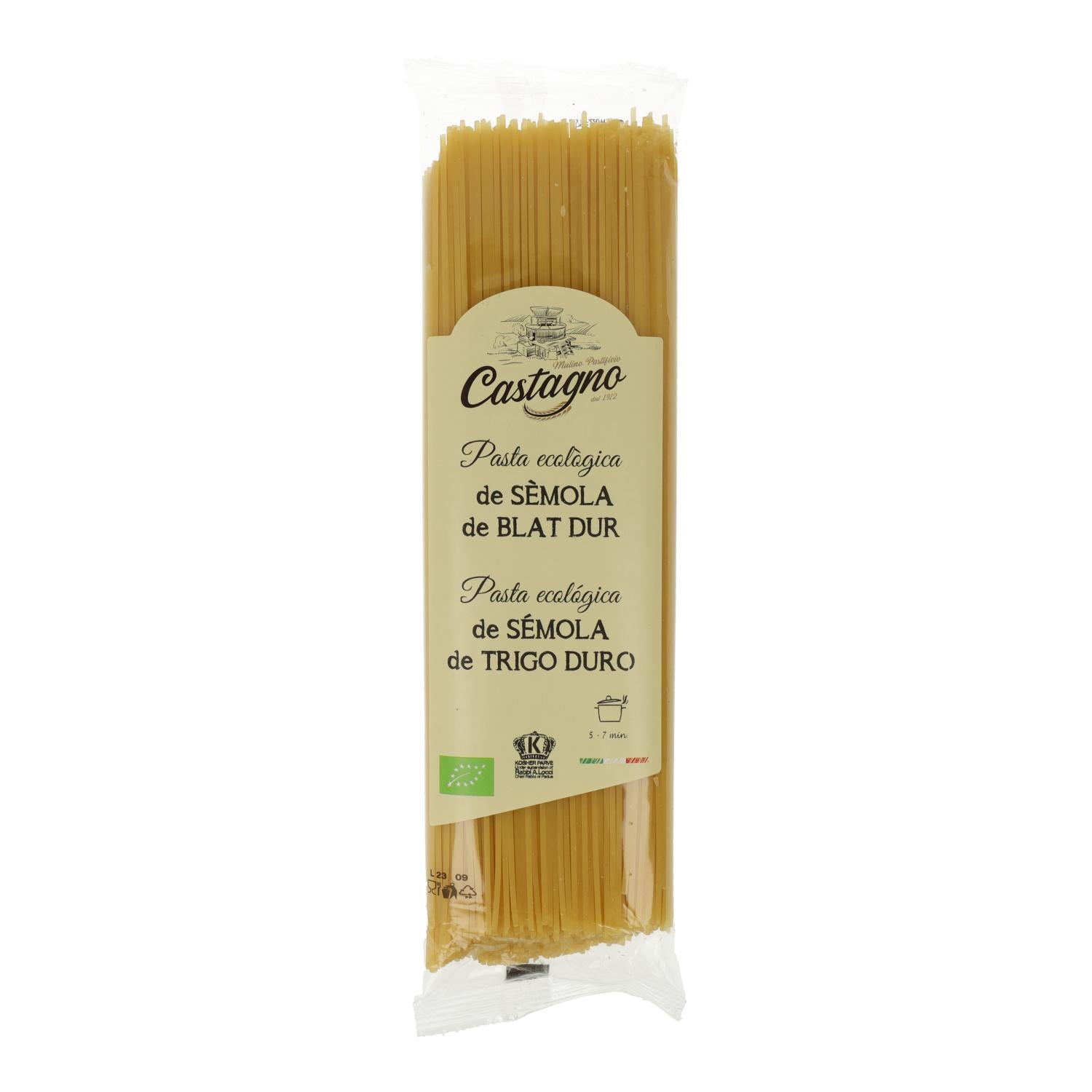 Espaguetis Trigo Duro ECO Castagno 500 g