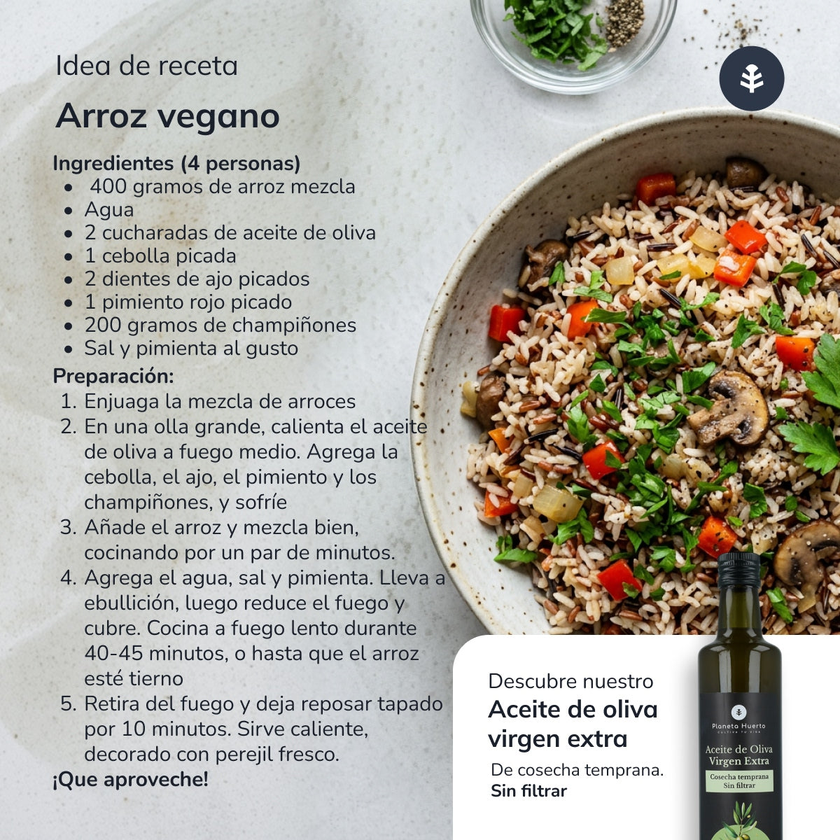Mixed basmati rice int, red, wild ECO Planeta Huerto 500 g