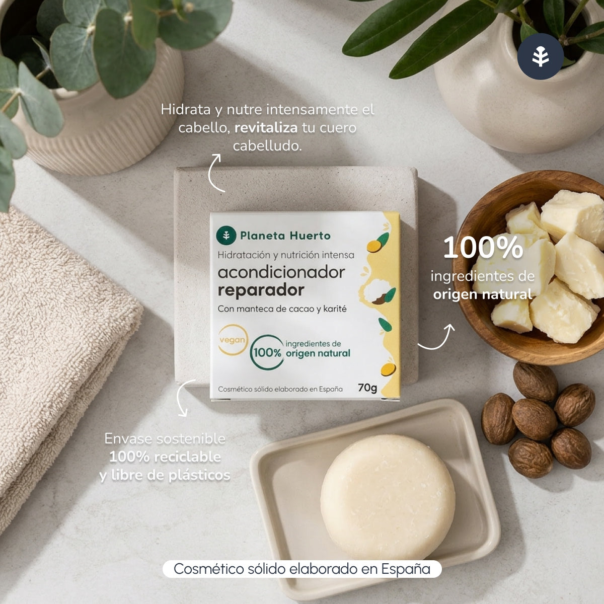Repairing solid conditioner Planeta Huerto 85 g