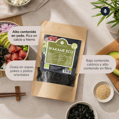 Wakame seaweed flakes ECO Planeta Huerto 100 g