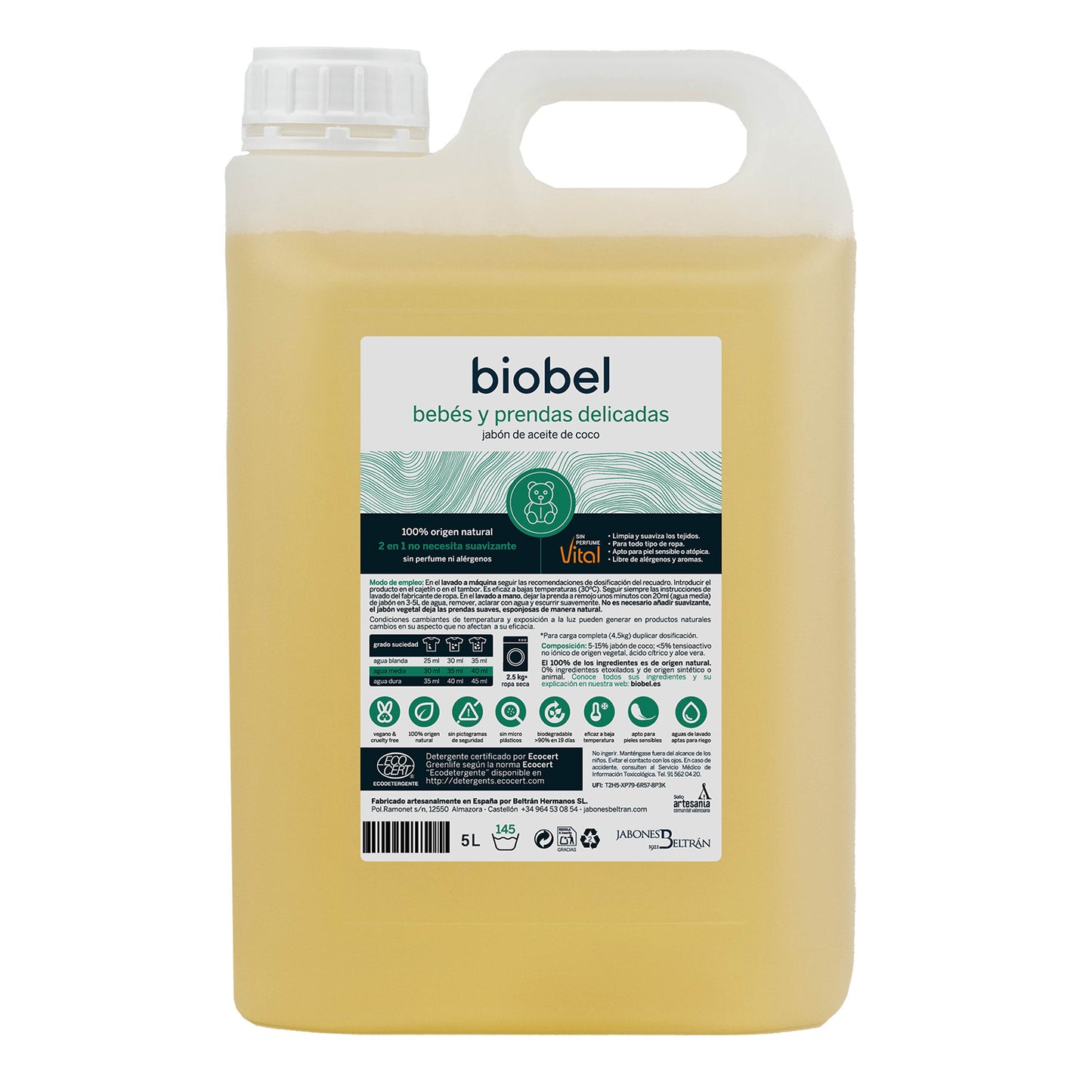 Biobel Baby and Sensitive Skin Laundry Soap 5 L