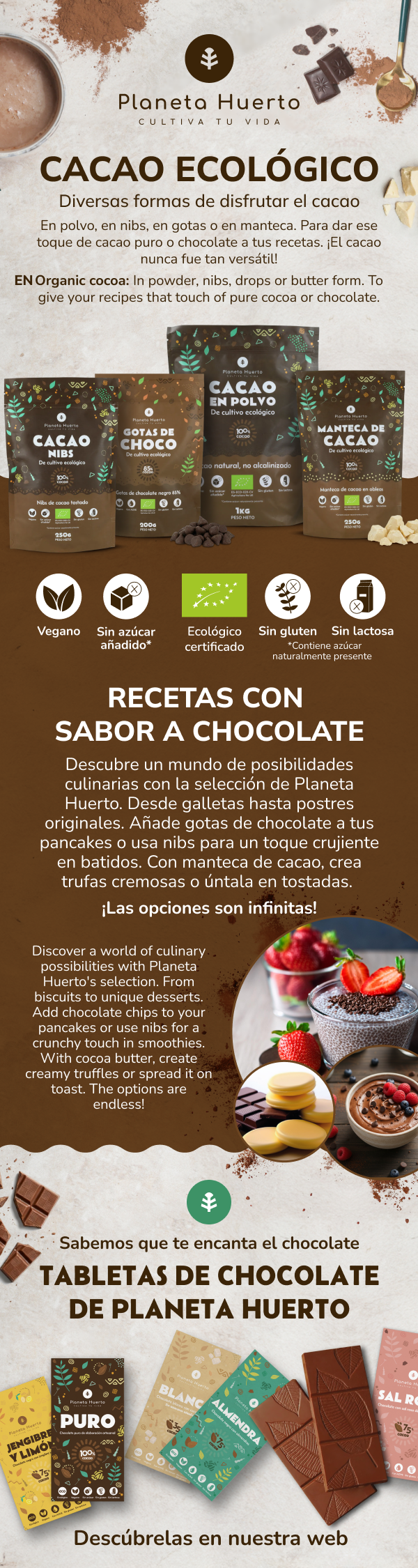 Cocoa powder ECO Planet Orchard
