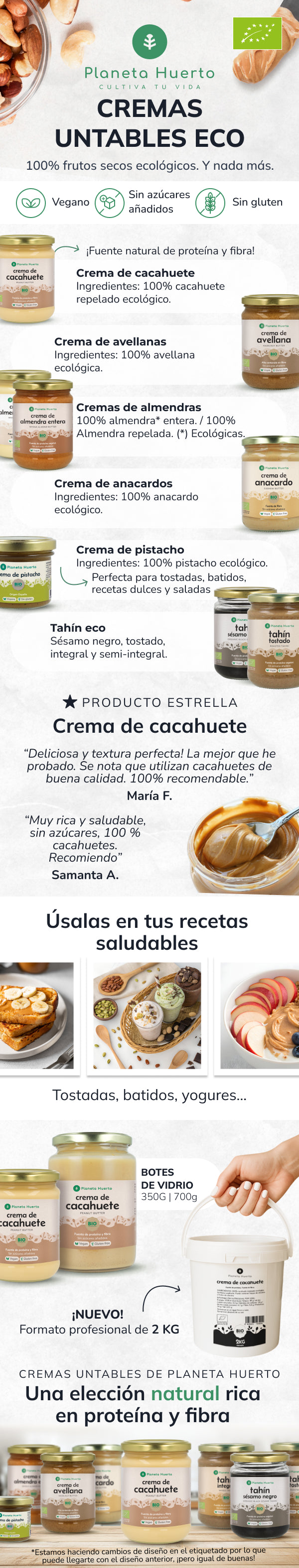 ECO Planeta Huerto White Almond Cream 2 kg