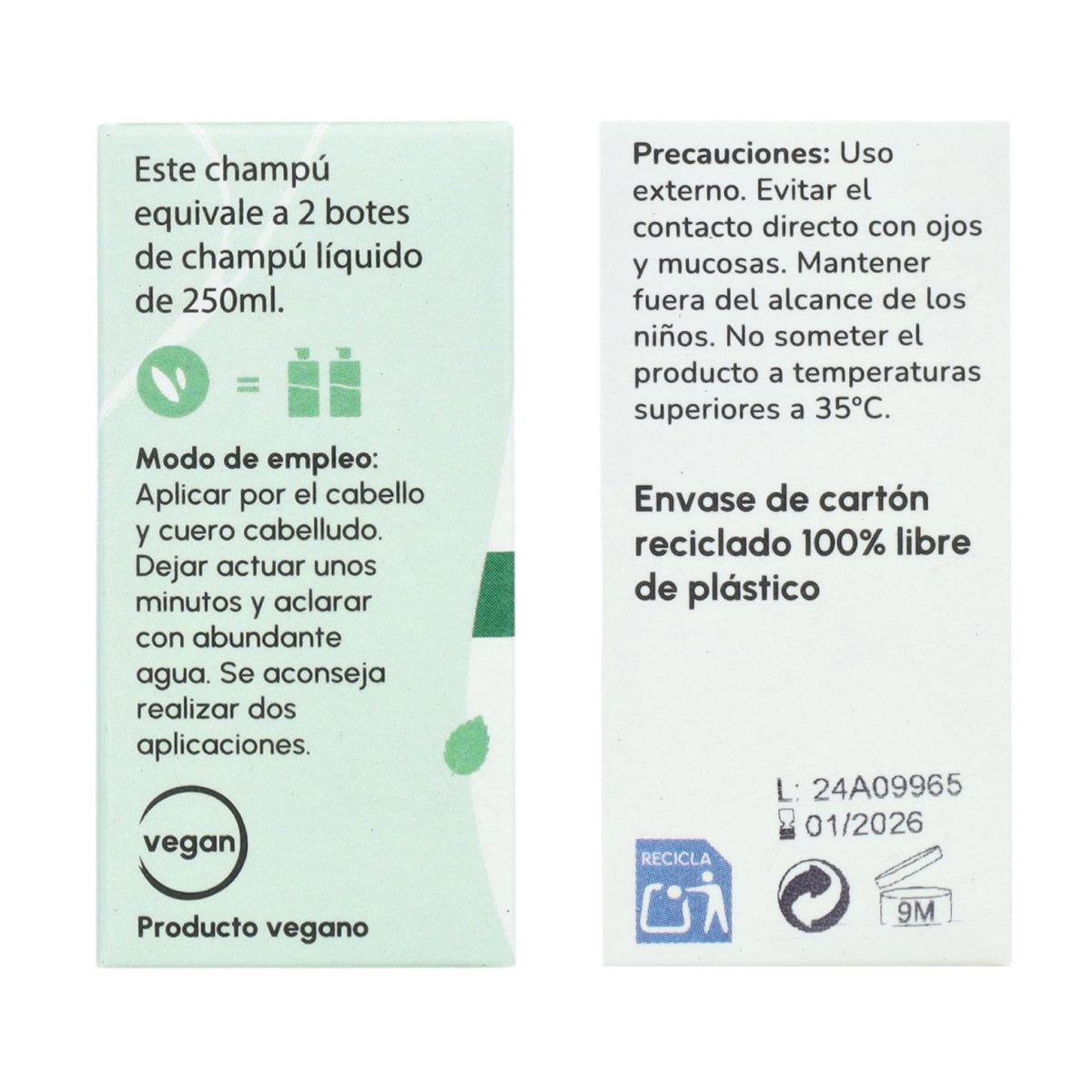 Planeta Huerto Mint Anti-grease solid shampoo 85 g
