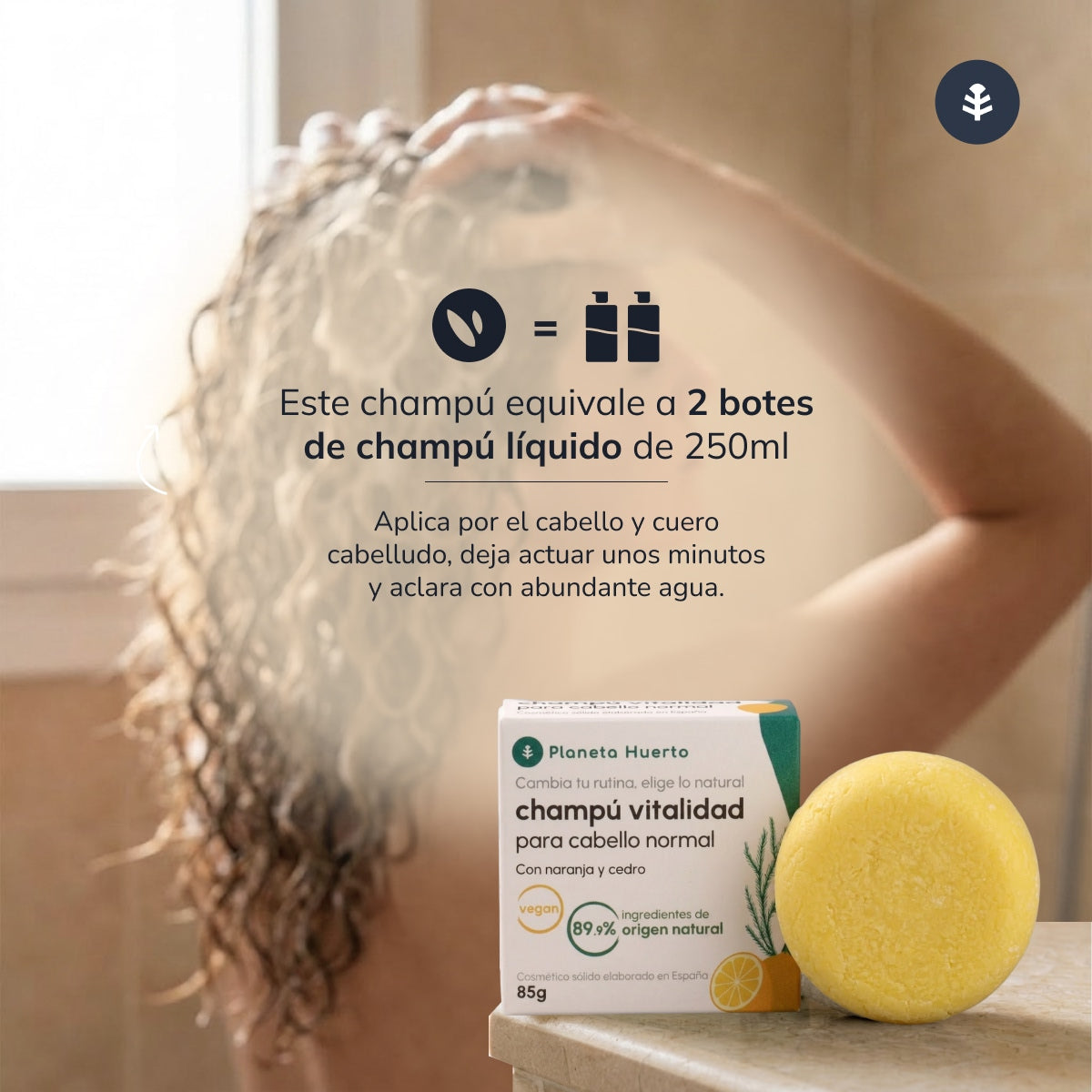 Planeta Huerto Orange and Cedar Shampoo for normal hair 85 g