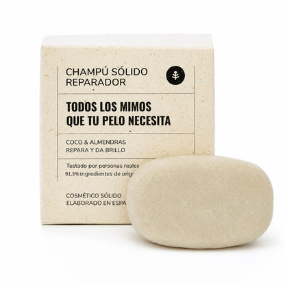 Planeta Huerto coconut and almond repairing solid shampoo 85 g