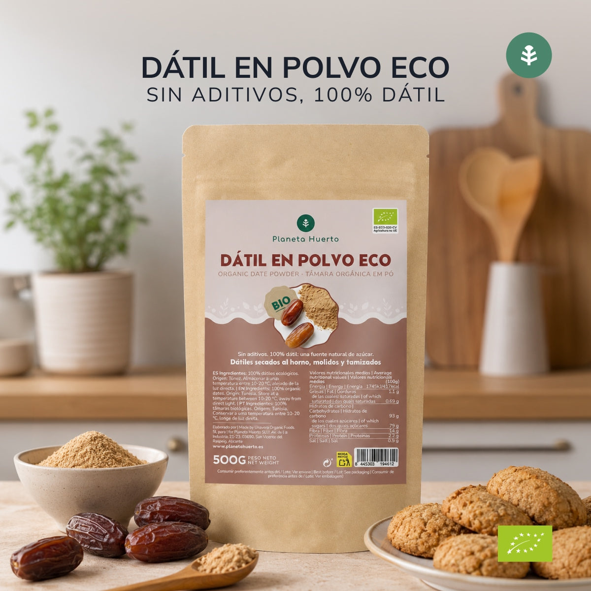 Planeta Huerto date powder, 500 g