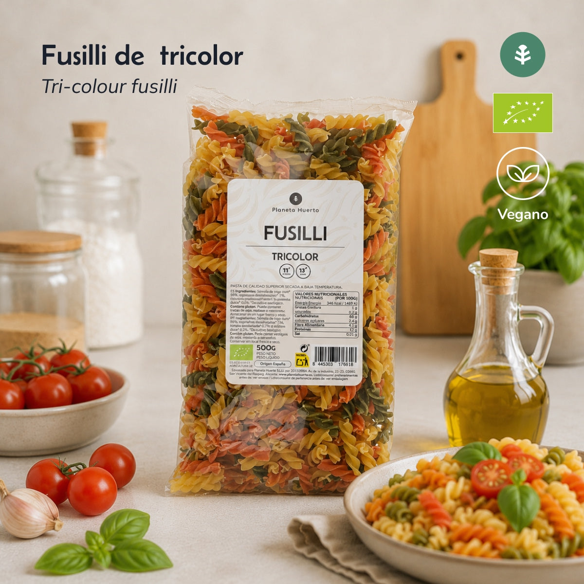 Planeta Huerto ECO Tricolour Fusilli 5 kg