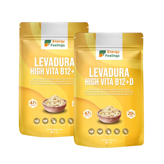 Pack of 2 High Vitamin D Nutritional Yeast Energy Feelings 1 kg