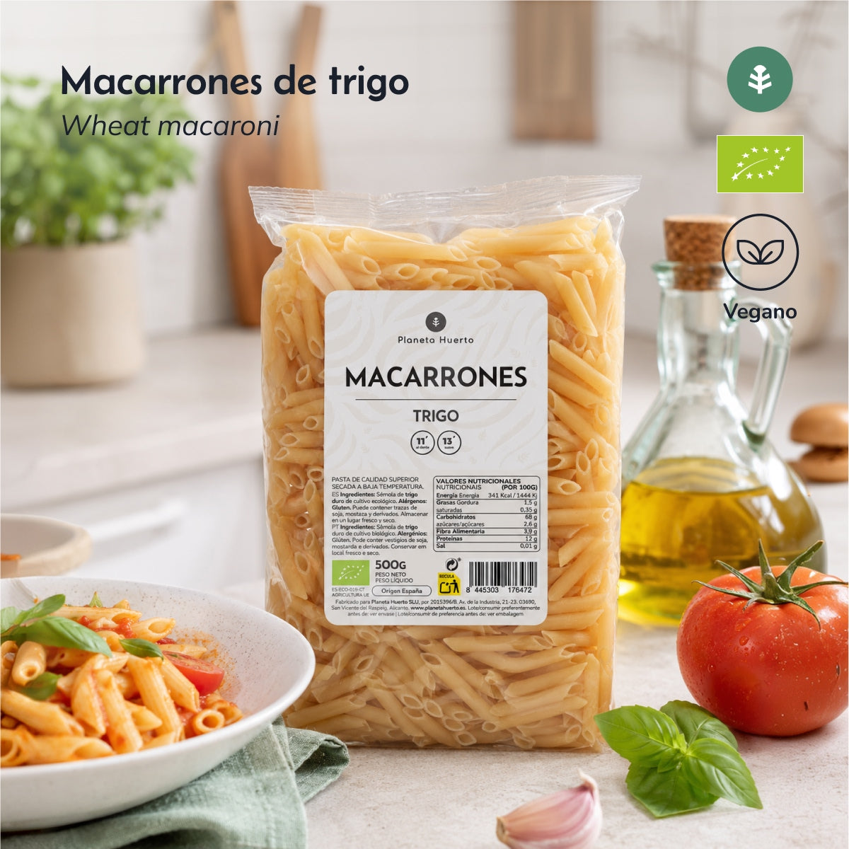 Planeta Huerto Organic Wheat Macaroni 5 kg