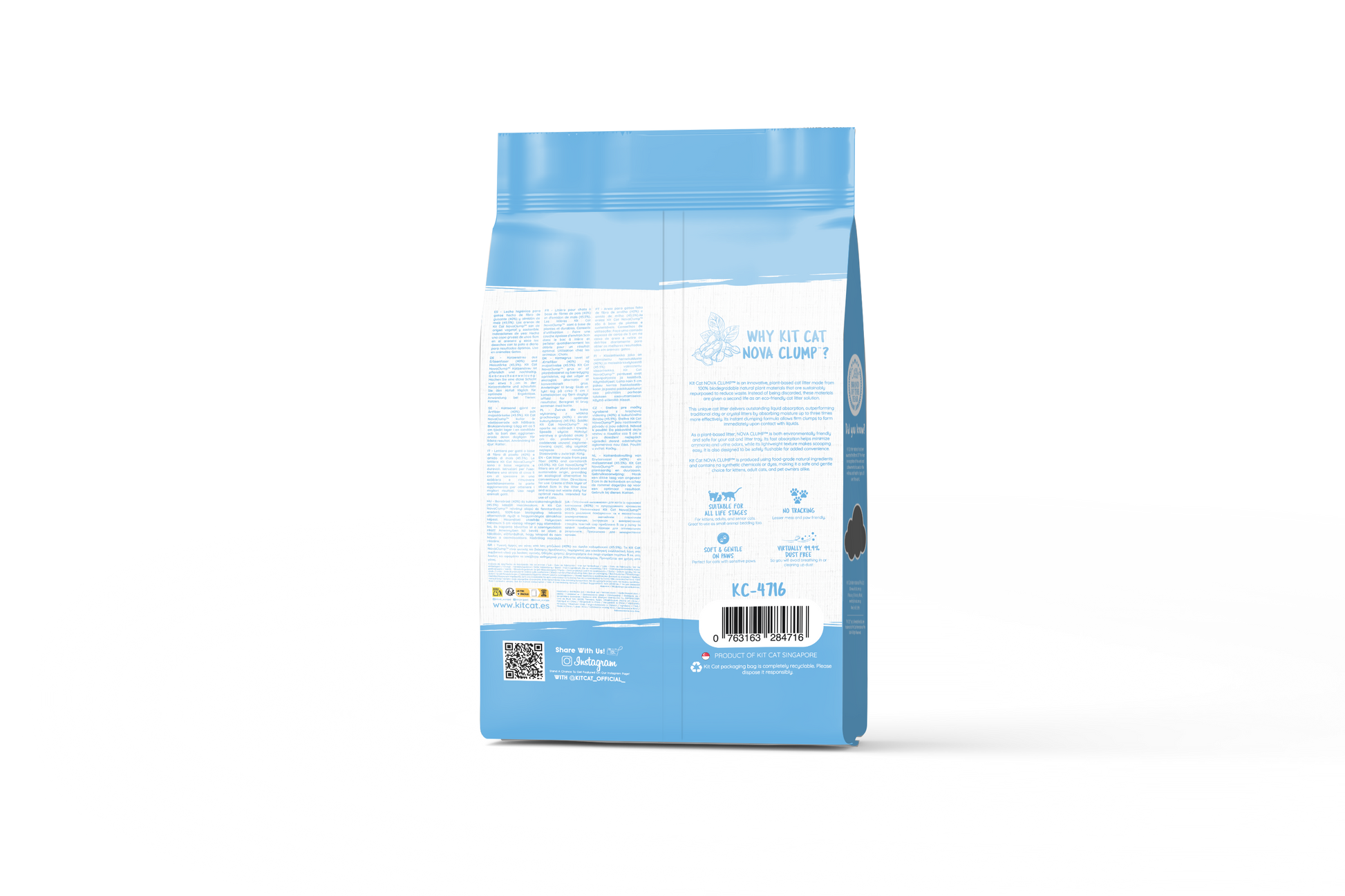 Eco SoyaClump Cat Litter Kit - Kitten Baby Powder 7 L Cat litter