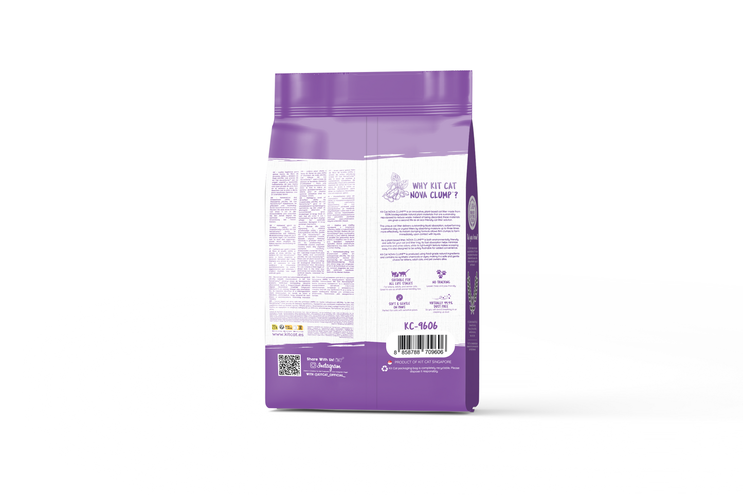 Cat Litter Kit Eco SoyaClump - Lavender 7 L Cat litter