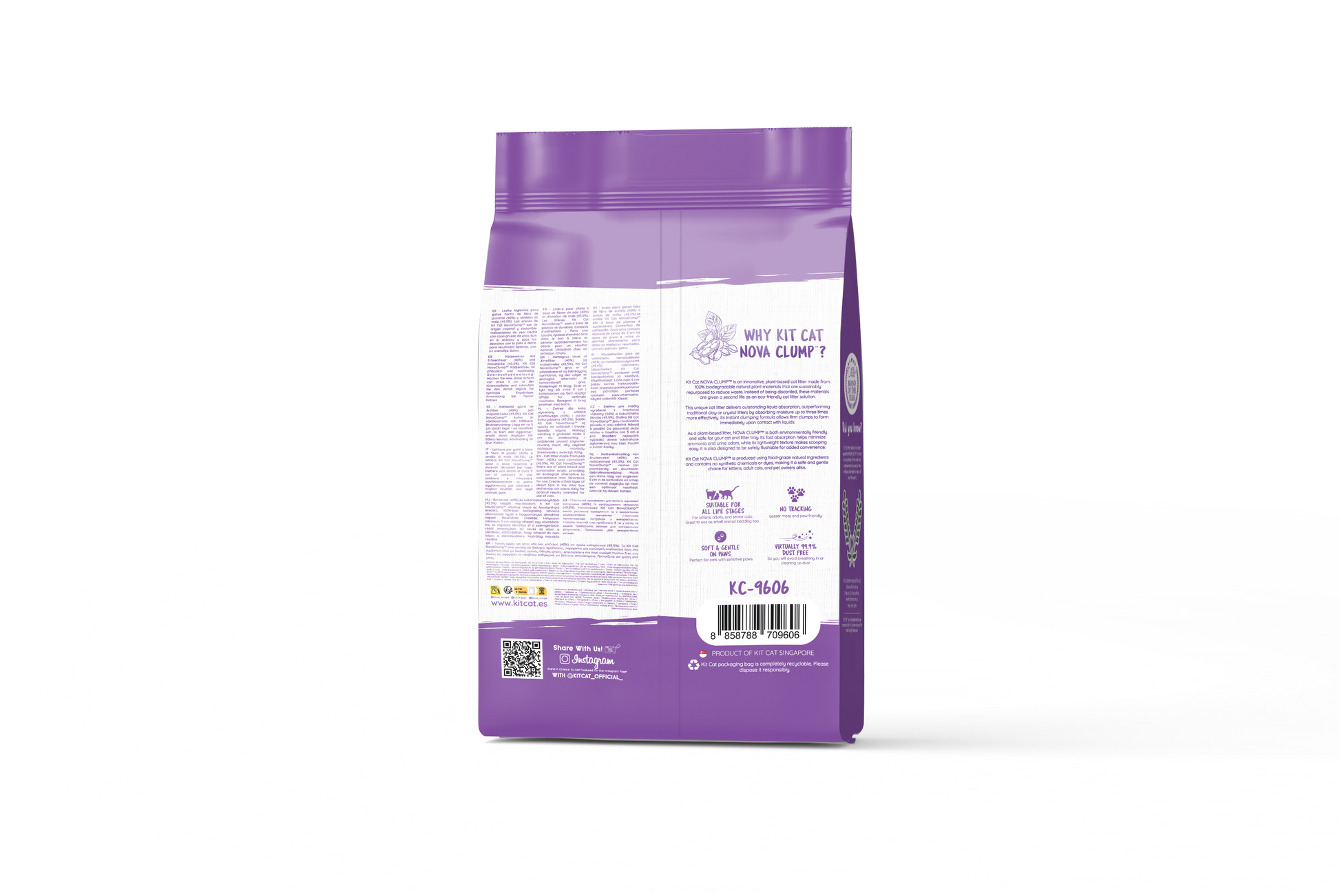 Cat Litter Kit Eco SoyaClump - Lavender 7 L Cat litter