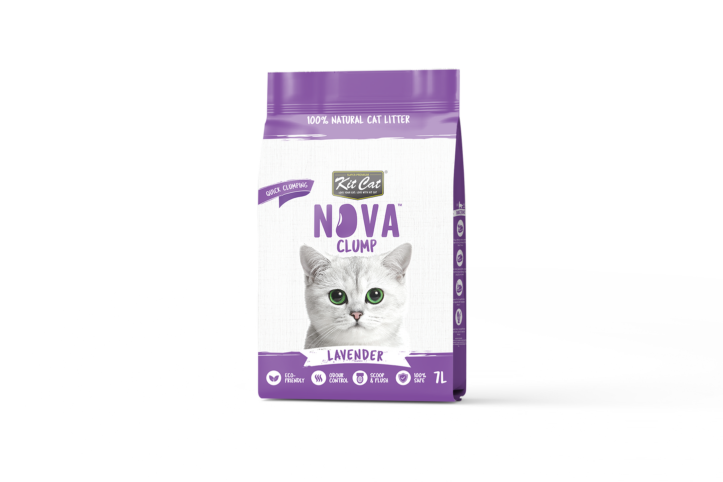 Cat Litter Kit Eco SoyaClump - Lavender 7 L Cat litter