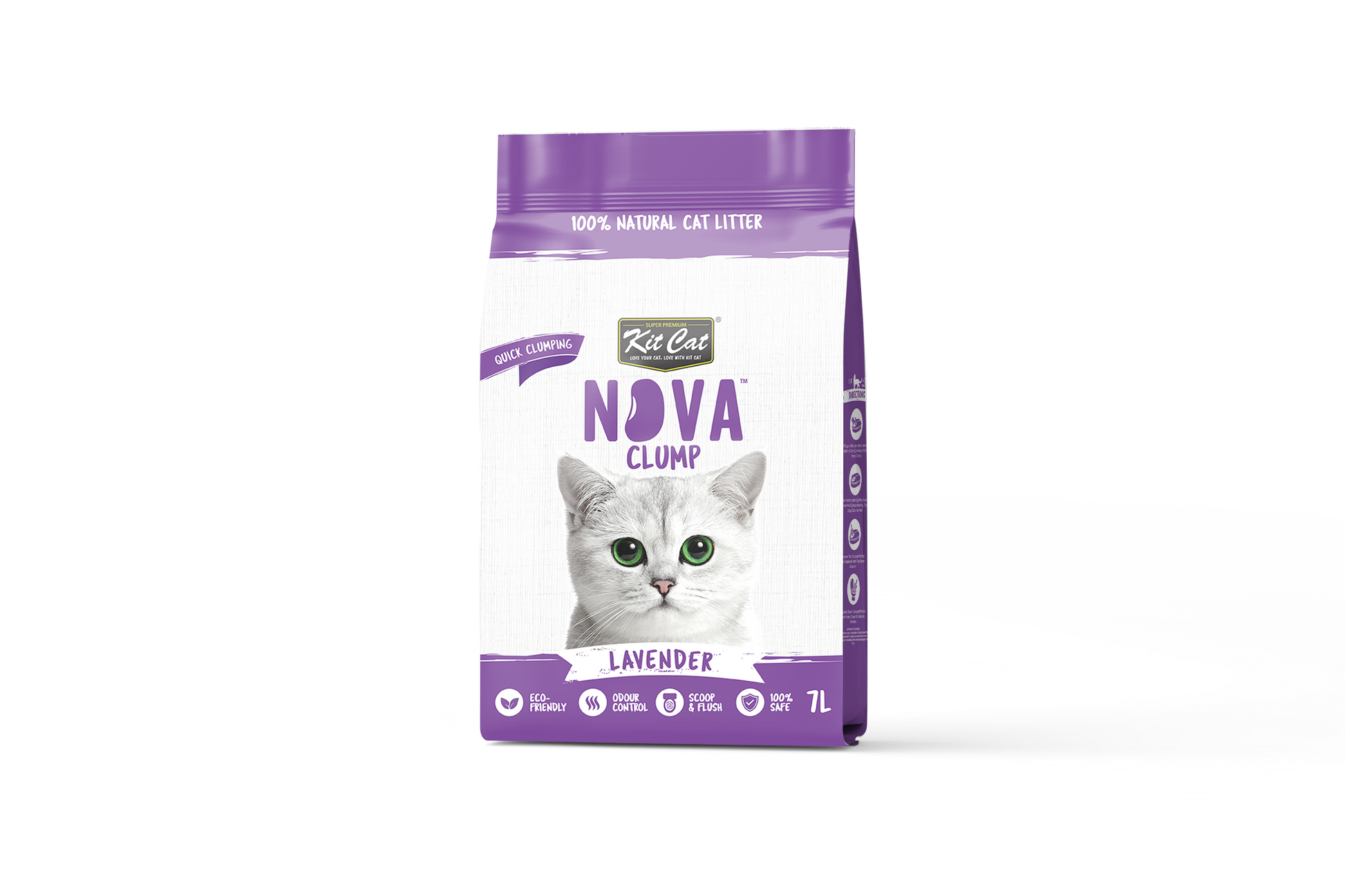 Cat Litter Kit Eco SoyaClump - Lavender 7 L Cat litter