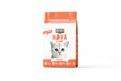 Kit Cat Eco SoyaClump Cat Litter - Peach 7 L Cat litter