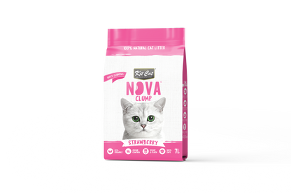 Cat Litter Kit Eco SoyaClump - Strawberry 7 L Cat Litter