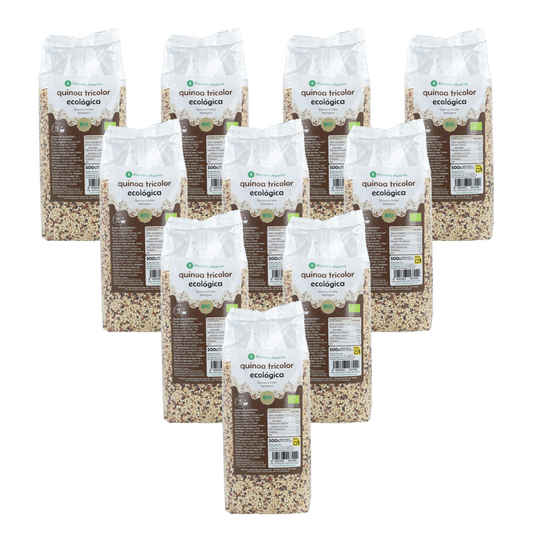 Pack of 10x Planeta Huerto Organic Tricolour Quinoa 500 g