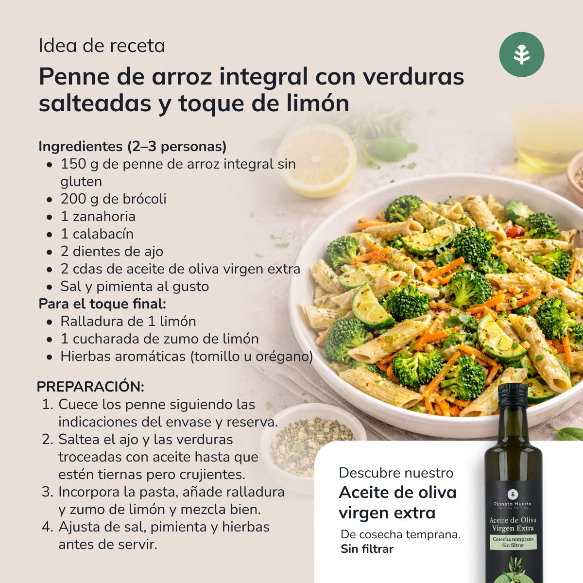 Planeta Huerto Gluten-Free Organic Brown Rice Macaroni 500 g