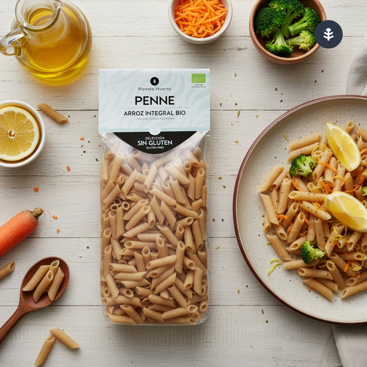 Planeta Huerto Gluten-Free Organic Brown Rice Macaroni 500 g