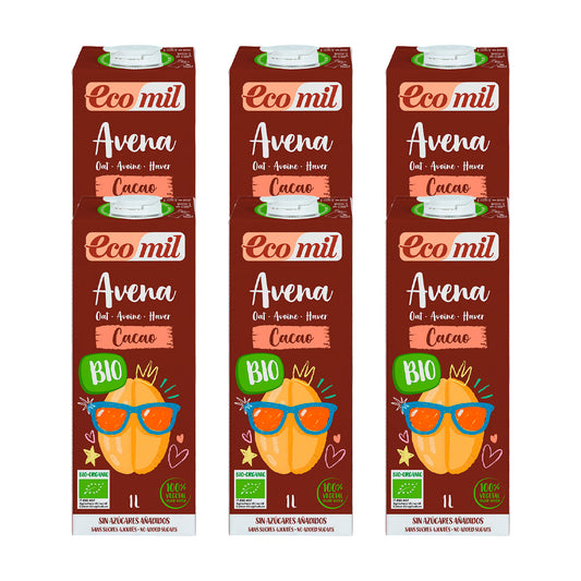 Pack of 6 x NaturGreen Chocolate Oat Drink 1 L