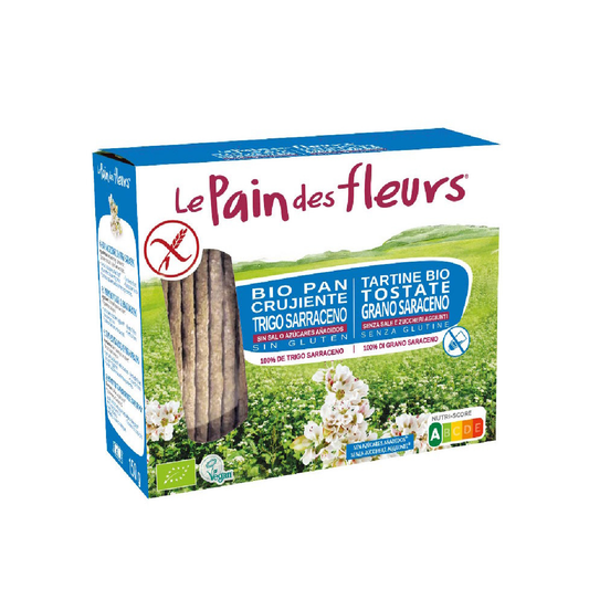 Crunchy Buckwheat Crackers, unsalted, gluten-free, organic, Le Pain de Fleurs, 150 g