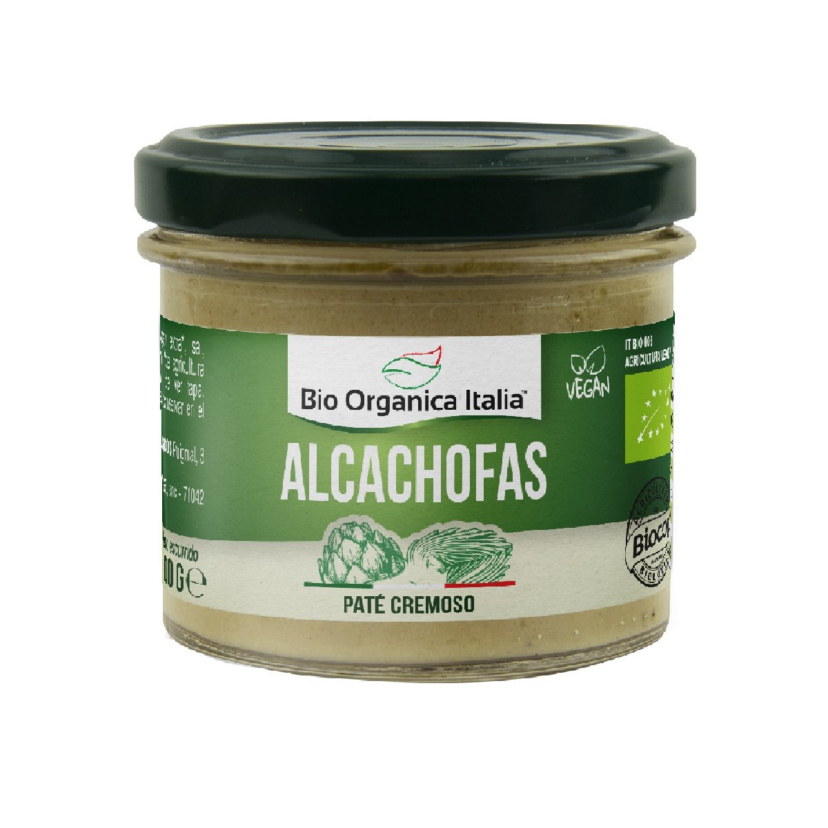 Organic Artichoke Pâté Bio Organica Italia 100 g