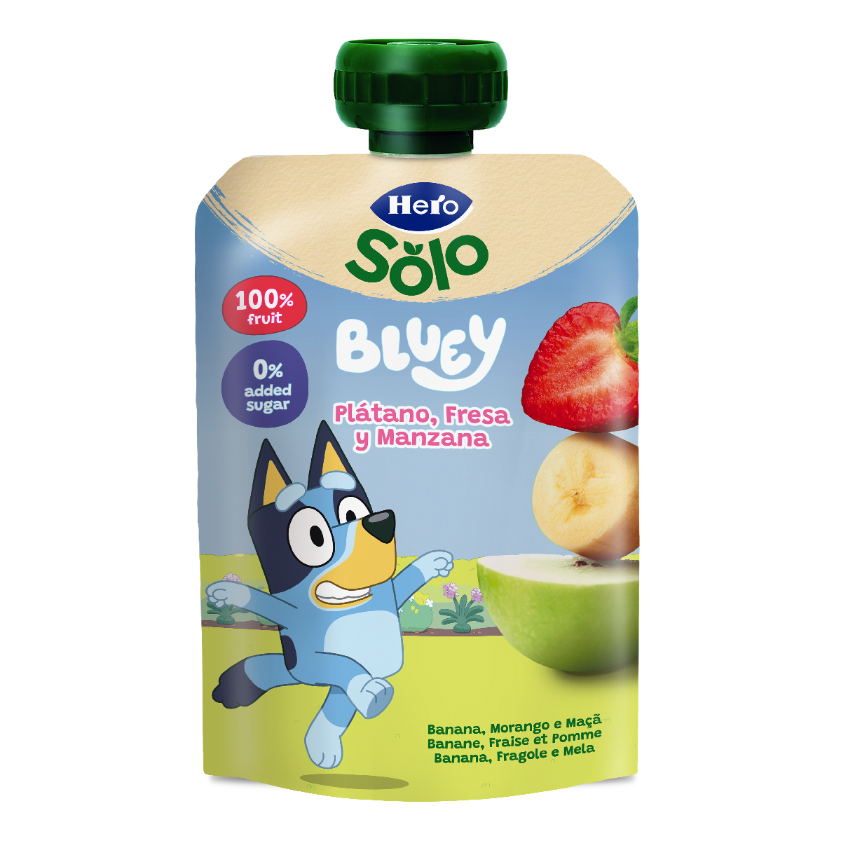 Hero Banana Strawberry Apple Yoghurt Bowl 100g