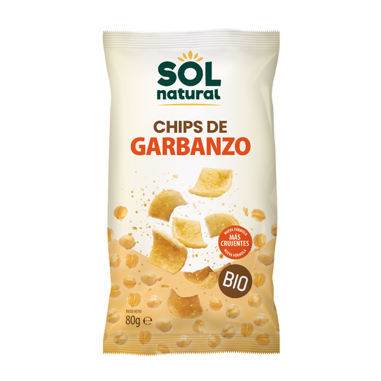 Organic Chickpea Chips Sol Natural 80 g
