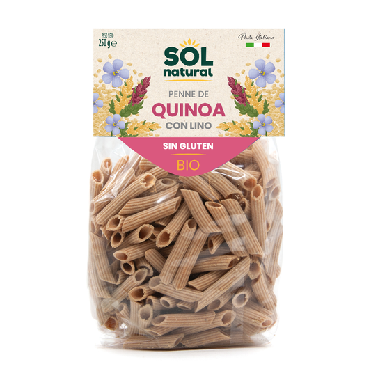 Sol Natural gluten-free organic quinoa and flax macaroni 250 g