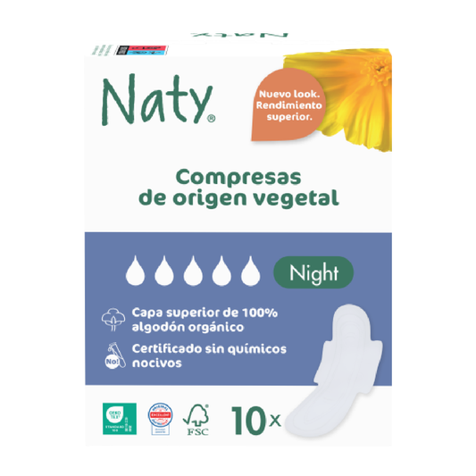 Naty ECO Night Sanitary Pads 10 pcs