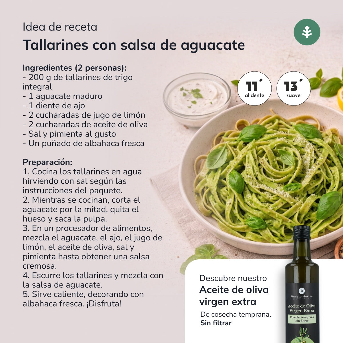 Wheat tagliatelle ECO Planeta Huerto 500 g