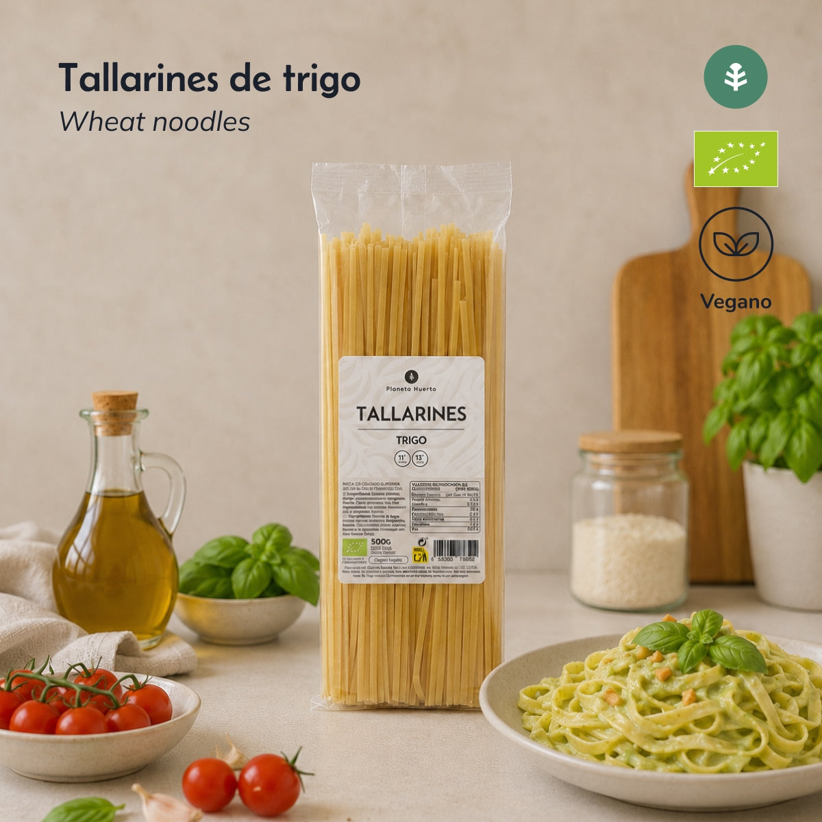 Wheat tagliatelle ECO Planeta Huerto 500 g