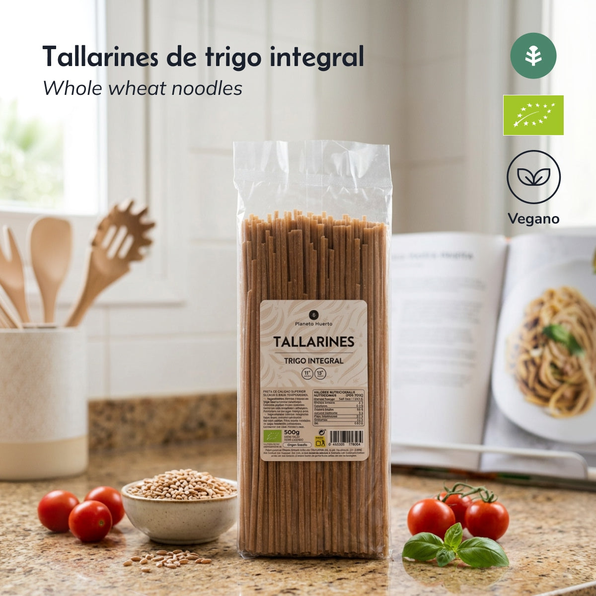 Whole wheat tagliatelle ECO Planeta Huerto 500g