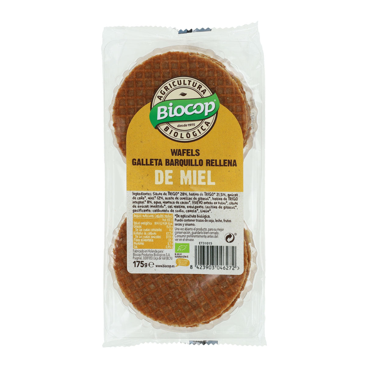 Biocop Organic Honey Waffle Biscuits 175 g