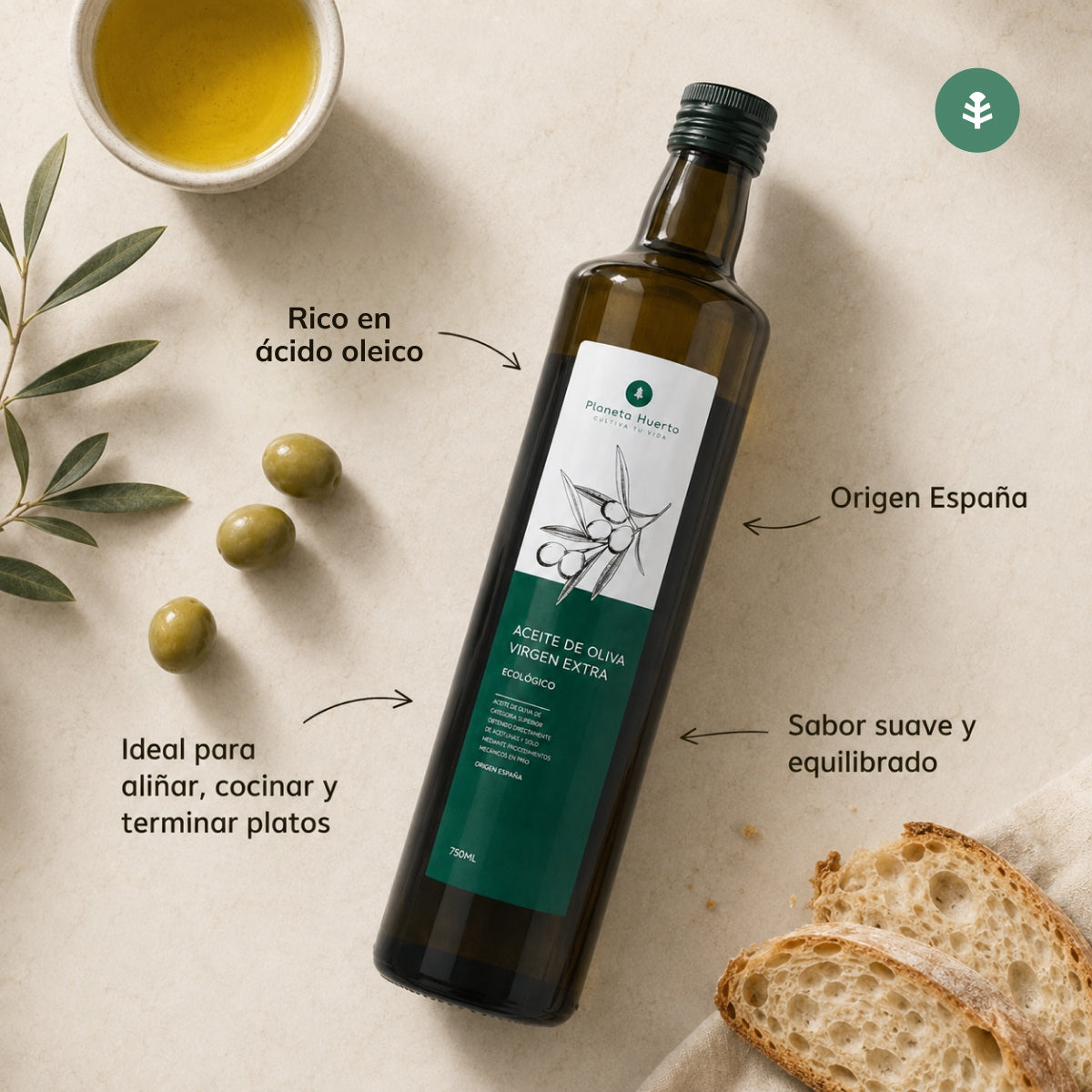Extra Virgin Olive Oil ECO Planeta Huerto 5 L