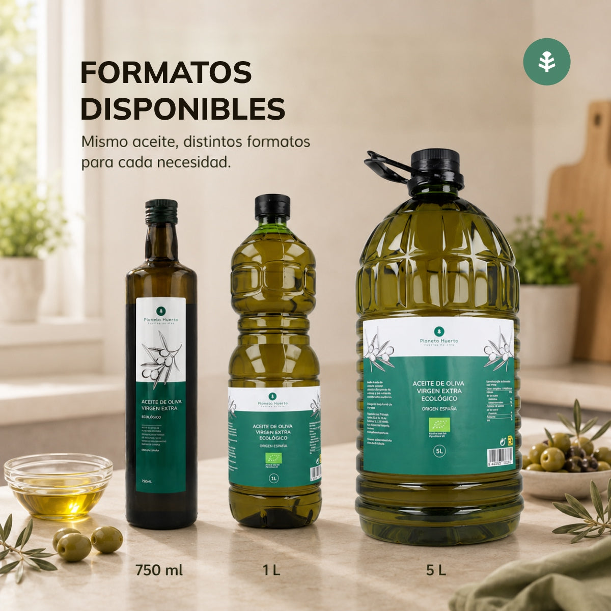 Extra Virgin Olive Oil ECO Planeta Huerto 5 L