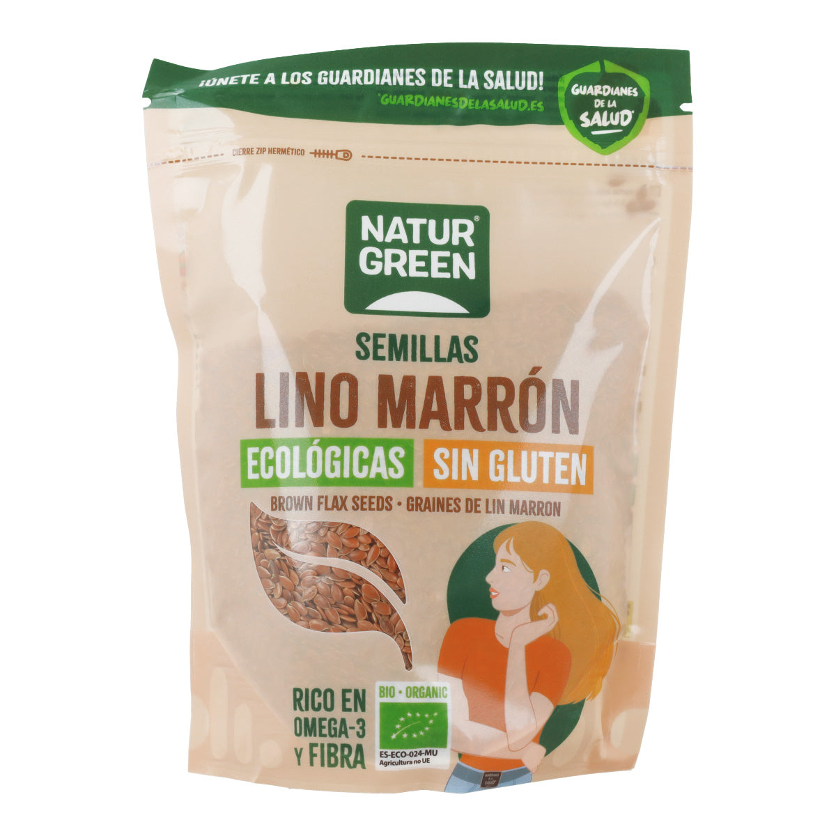 Naturgreen Organic Brown Flax Seeds 225 g