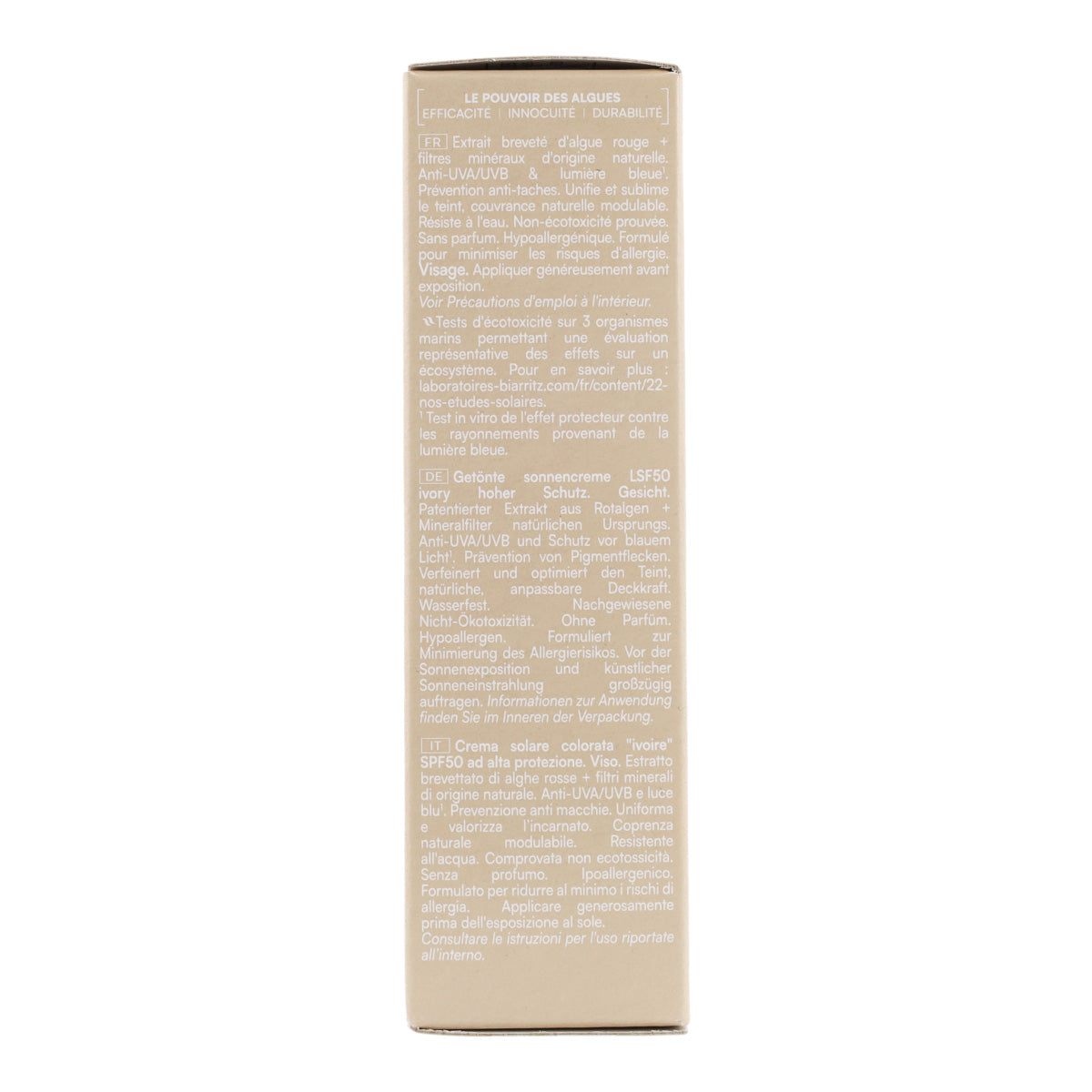 Biarritz Ivory Face Cream SPF 50