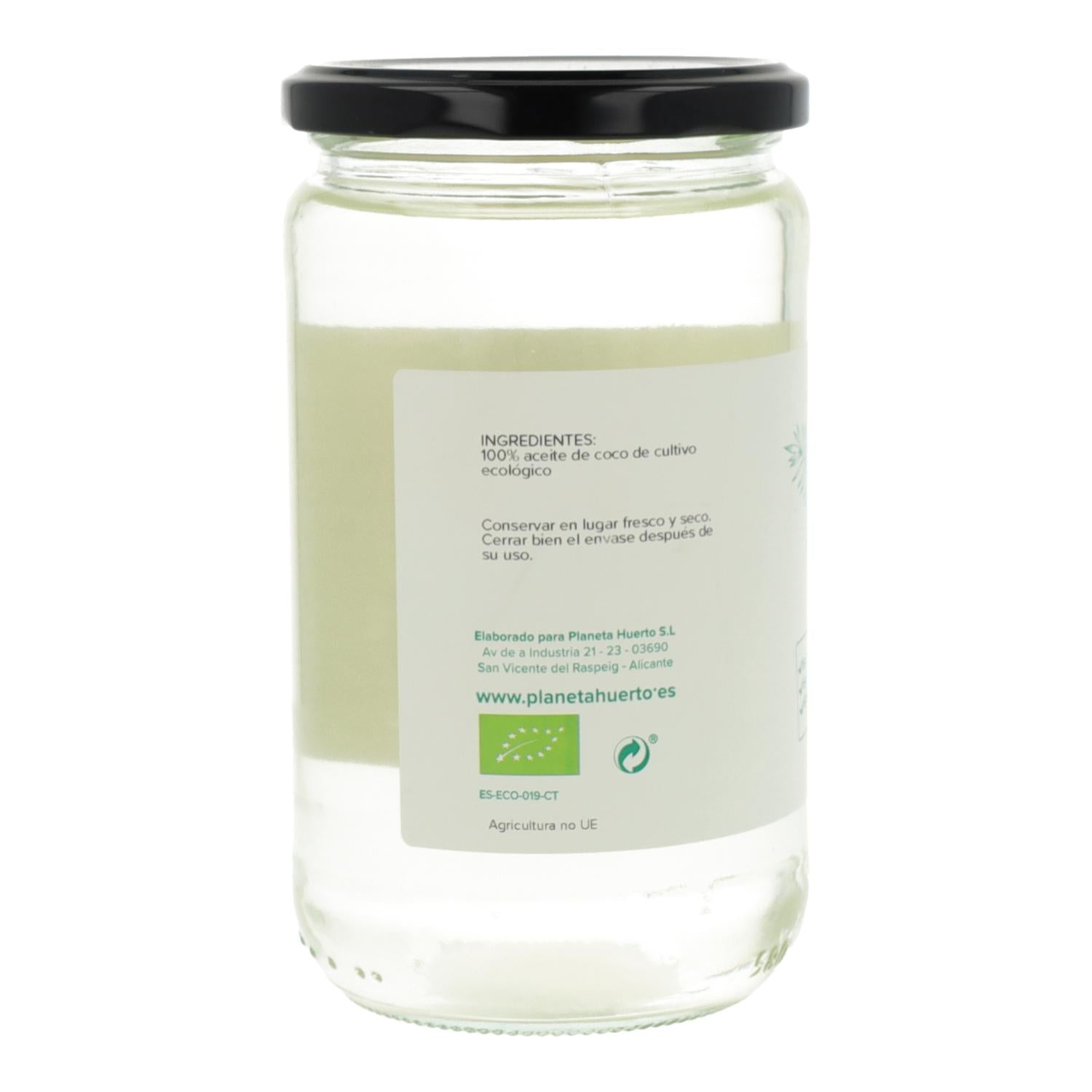 Aceite de coco desodorizado ECO Planeta Huerto 500 ml