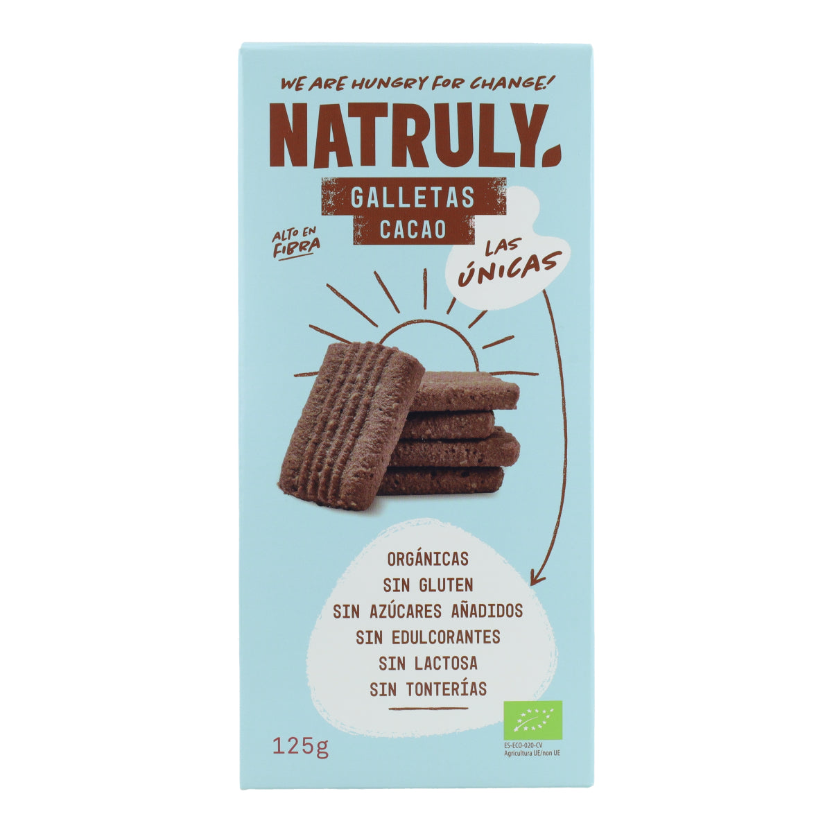Natruly Organic Cocoa Flavour Cookies 125 g