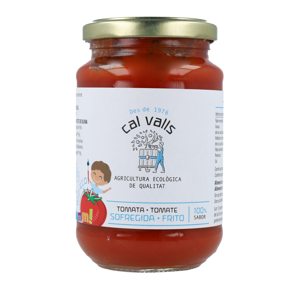Cal Valls Organic Fried Tomato Sauce with no added sugar 350 g