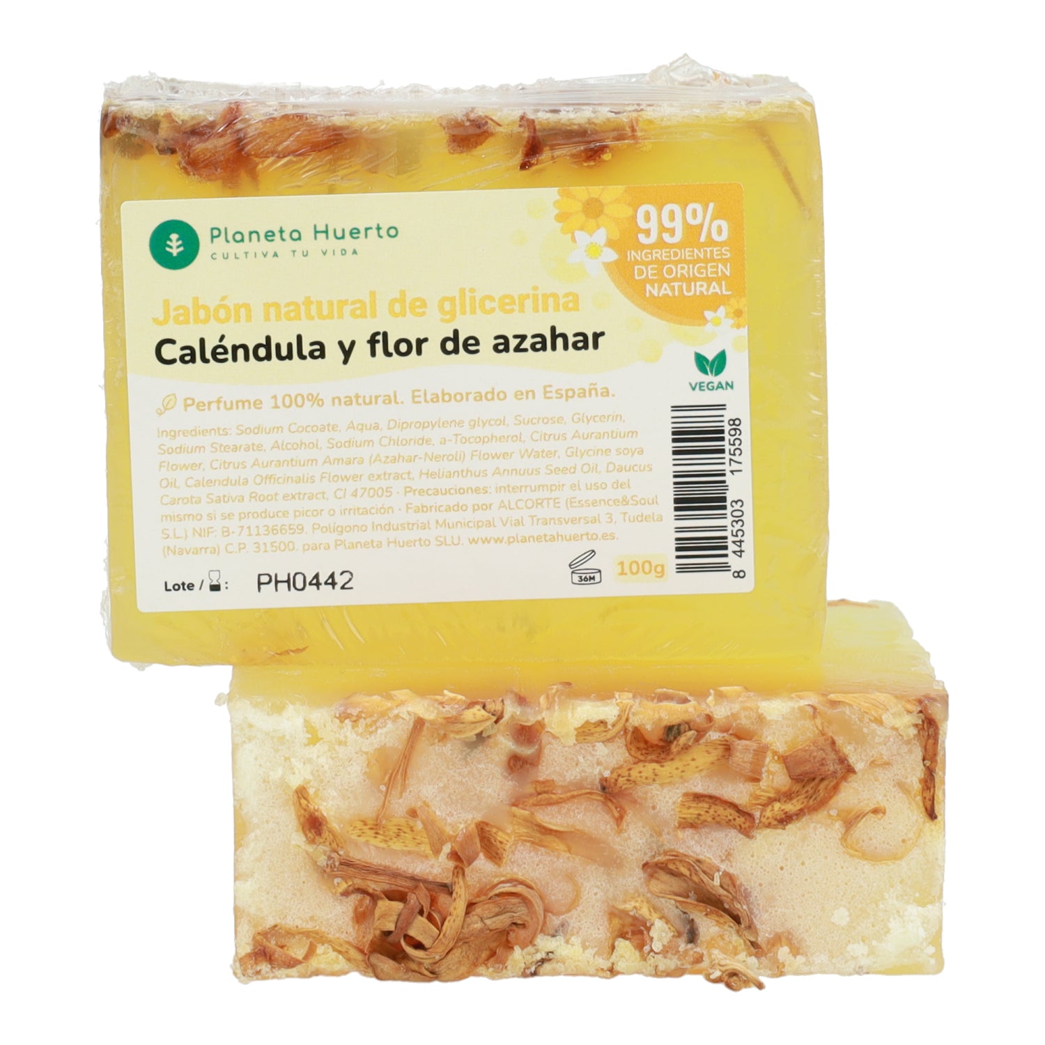 Natural glycerin soap with calendula and orange blossom 100 g