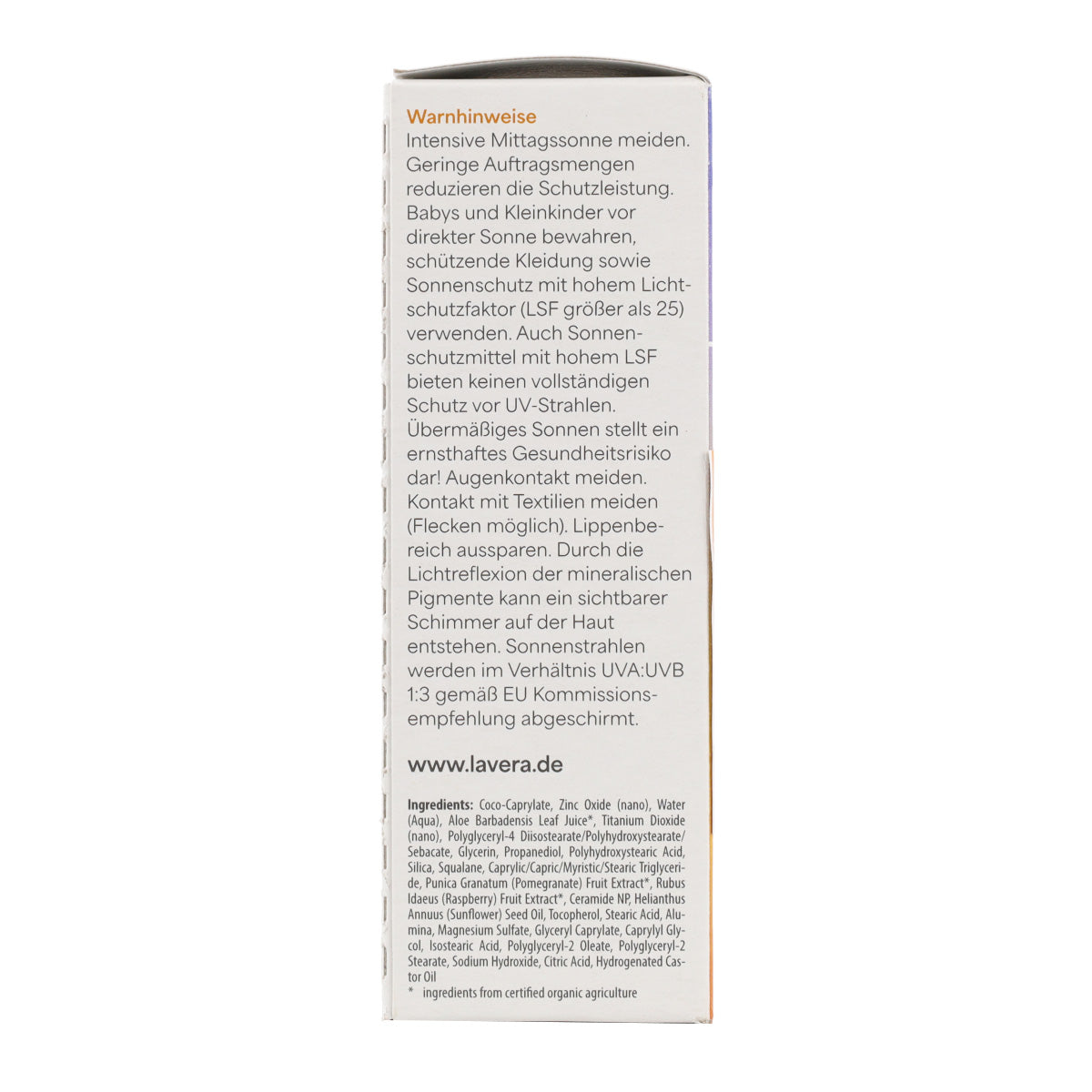 Lavera SPF50 Facial Sun Fluid 40 ml