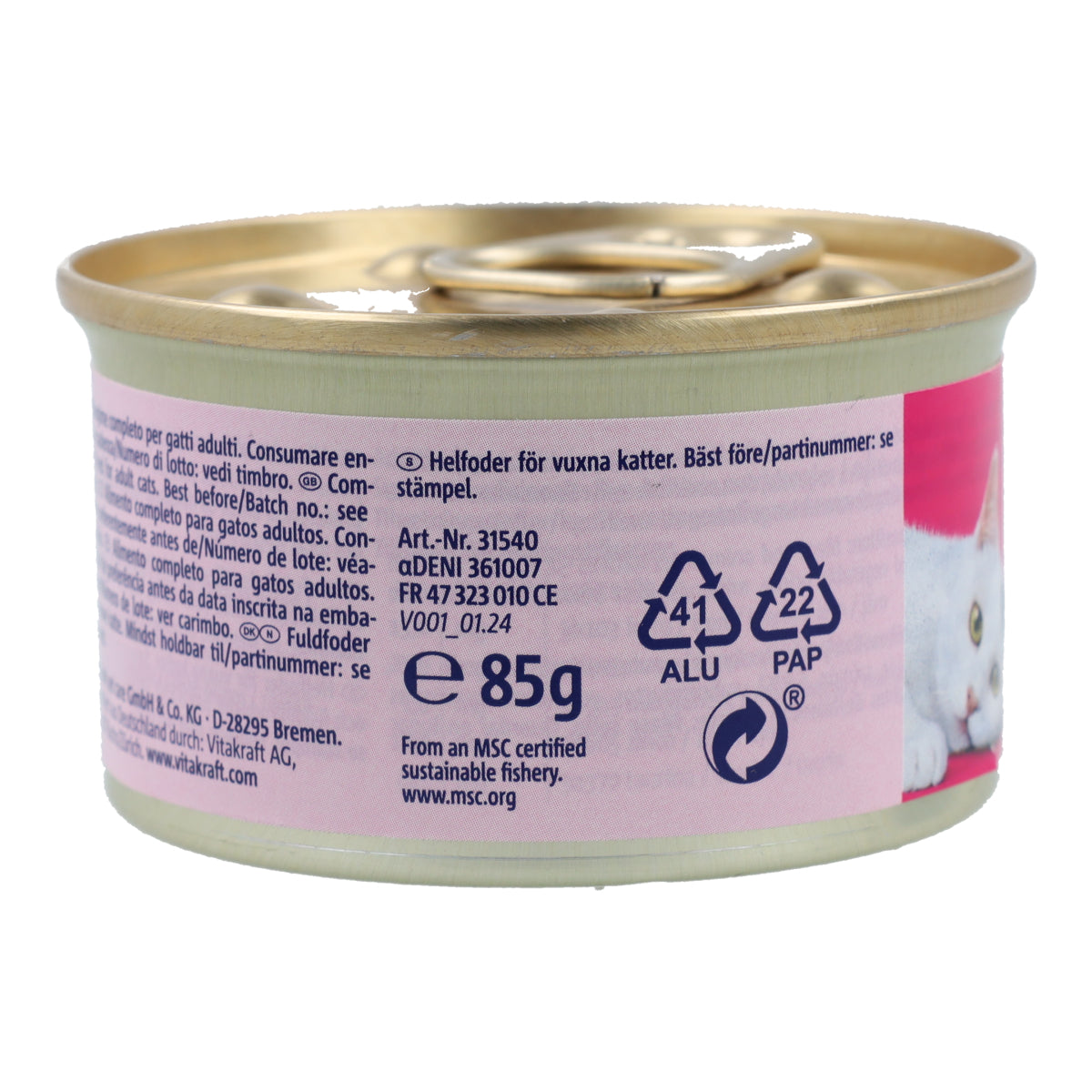 Vitakraft Poésie salmon mousse tin 85 g wet cat food