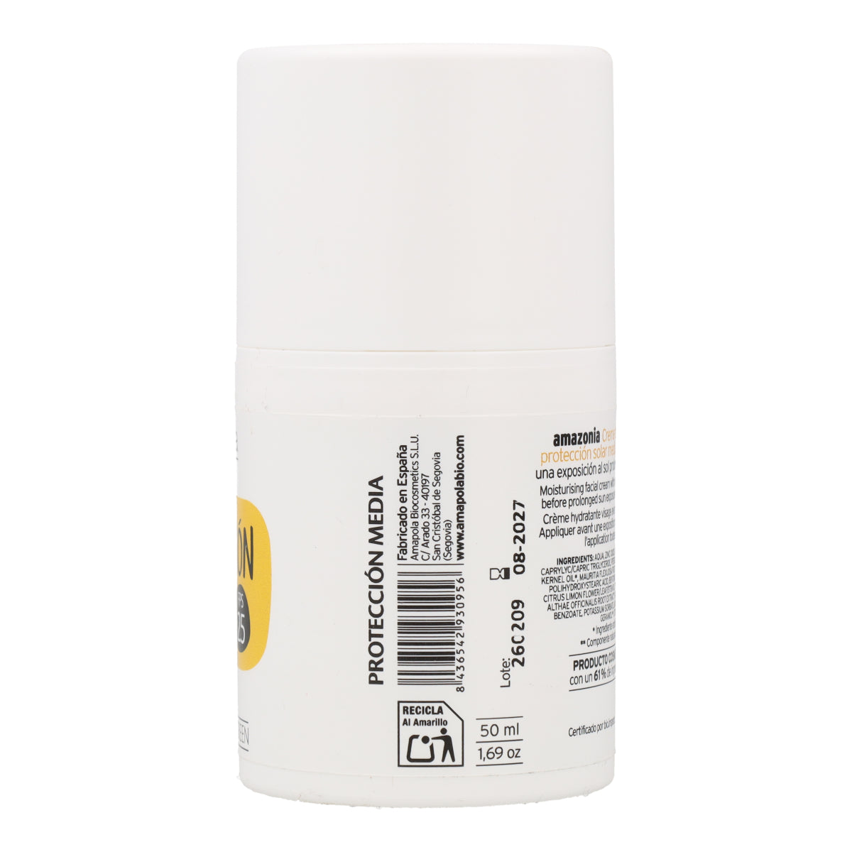 Amazonia Amapola SPF 25 facial sunscreen 50 ml