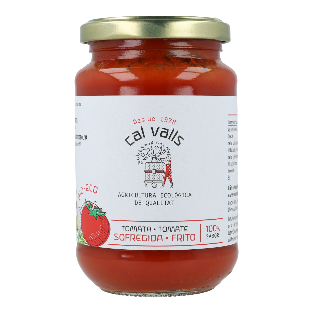 Cal Valls Organic Fried Tomato Sauce, 350 g